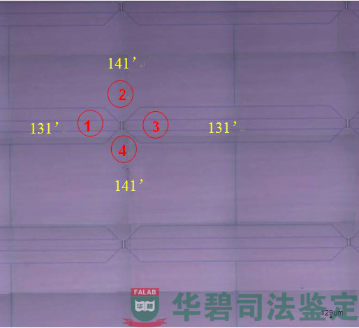 檢材絕緣性能檢測(cè)位置示意圖